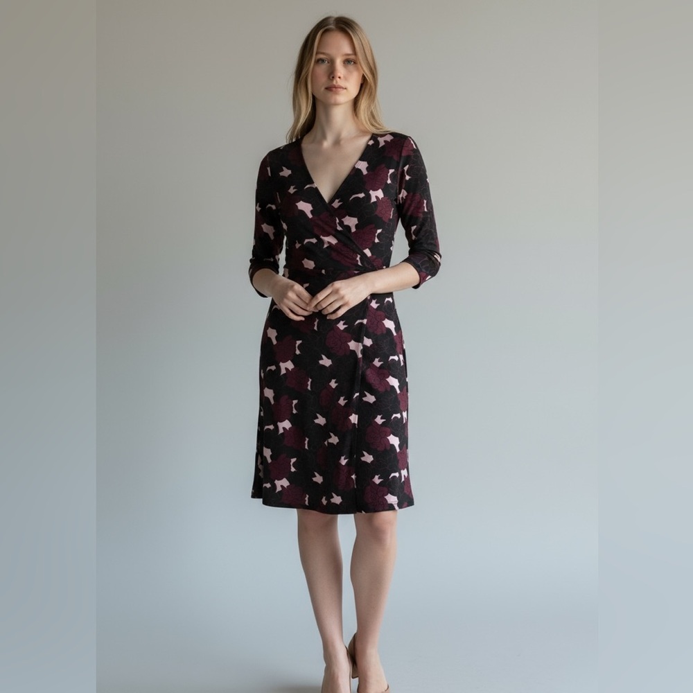 Vintage BCBG wrap dress.
